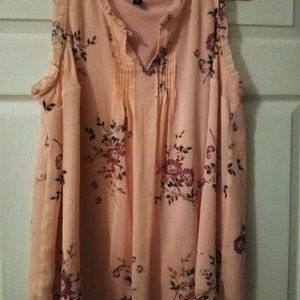 Torrid Size 2 Chiffon Floral Top